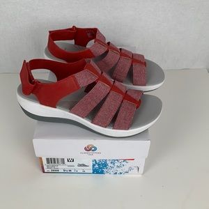 NIB Clarks Arla Shaylie Strappy Sport Sandal 9.5M